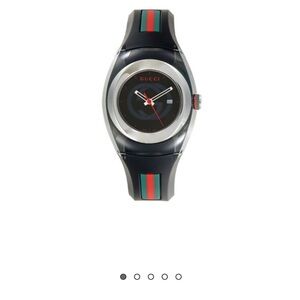Gucci Sync 36MM Stainless Steel Rubber Strap Watch